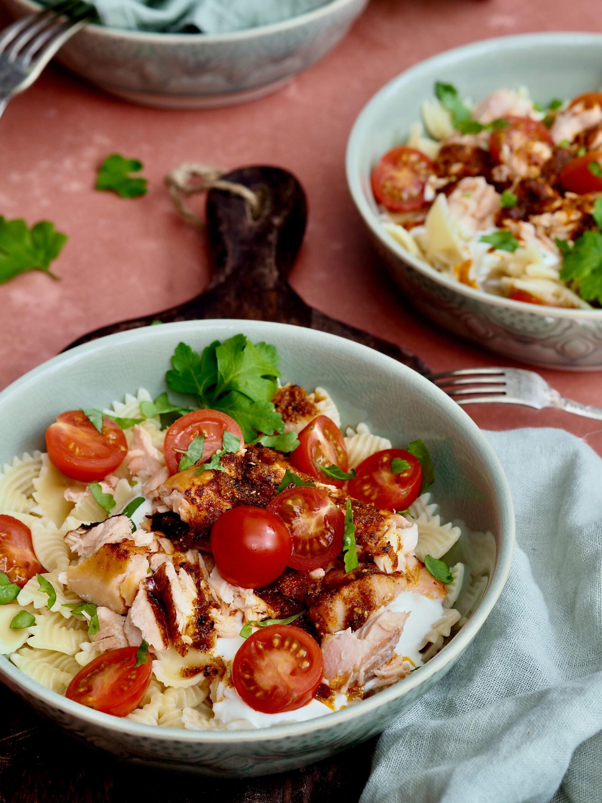 Turkkilainen pasta lohesta